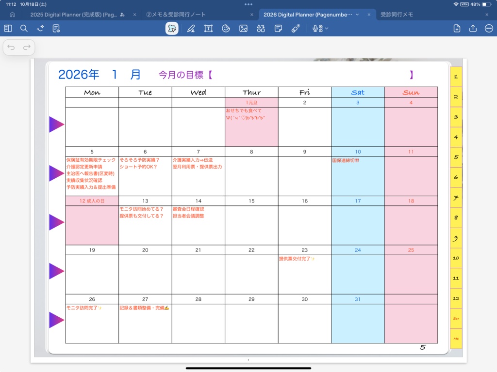 ケアマネ手描きデジタル手帳 2026
