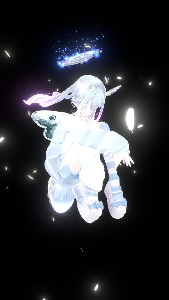 MA対応 舞い散るイヤリング アクセサリー パーティクル付 Accessory particle earrings