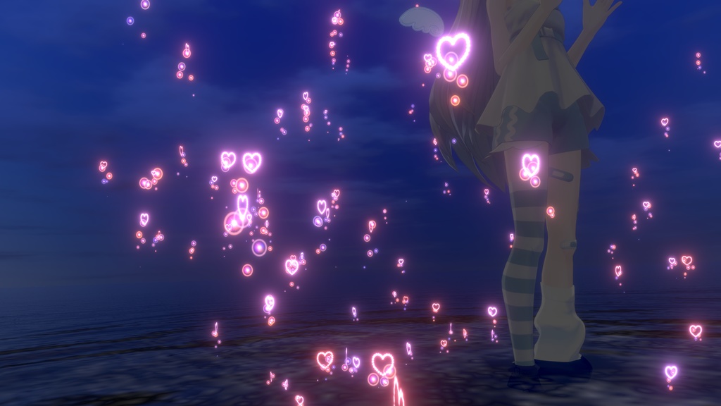 kiss bom heart キス ボム ハート particle