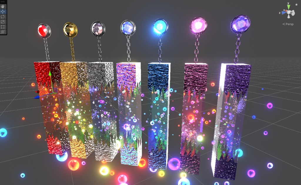 泡が舞い上がる「Bubble Resin」Desktop対応 ギミック付き