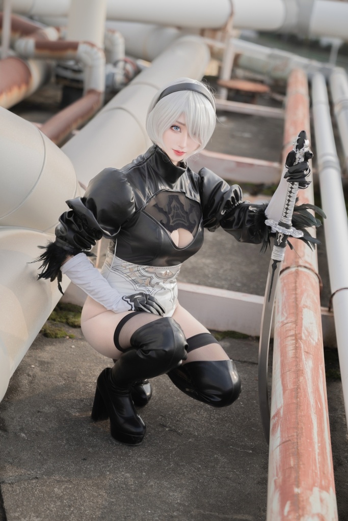 【コスコン(大阪)頒布】NieR:Automata/2B自爆コスプレ写真集