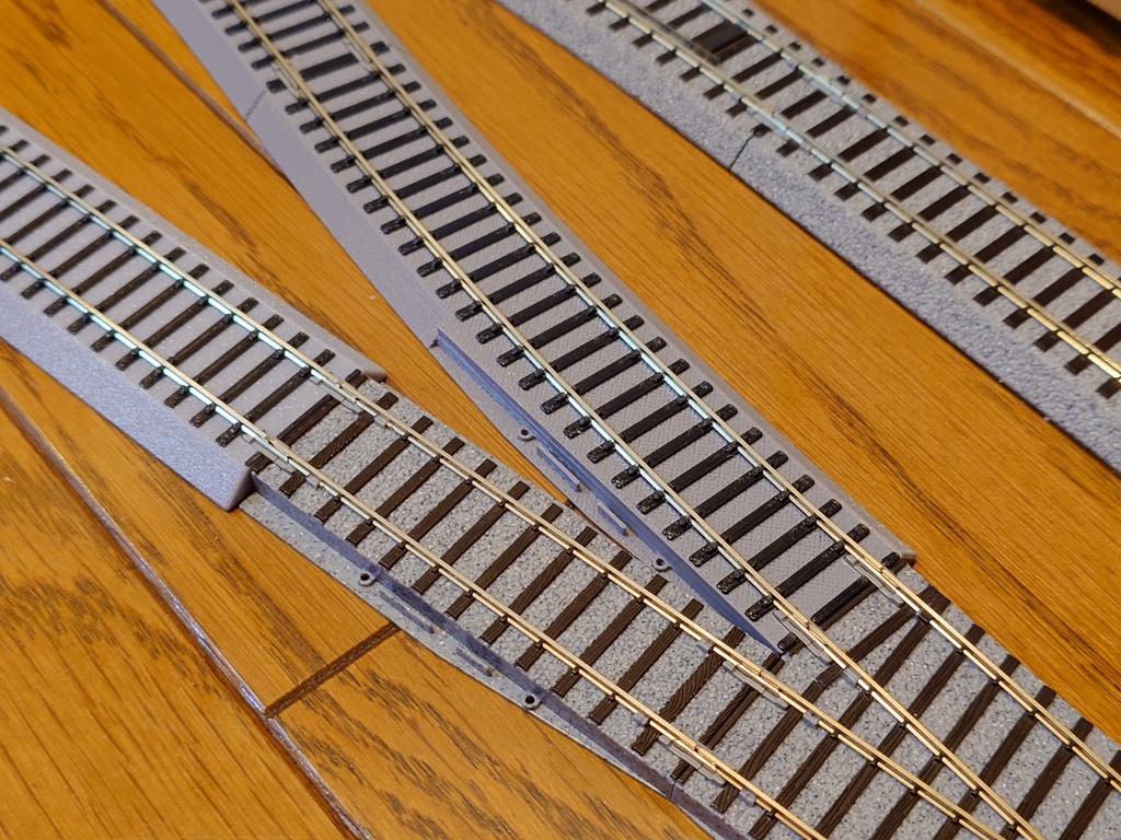 3Dプリント16.5mm道床 ―特殊レールセット―