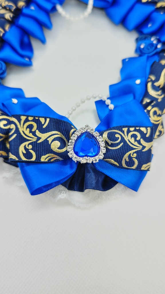 デコ硬質ケース ネイビー×青 B7 ブロマイドサイズ