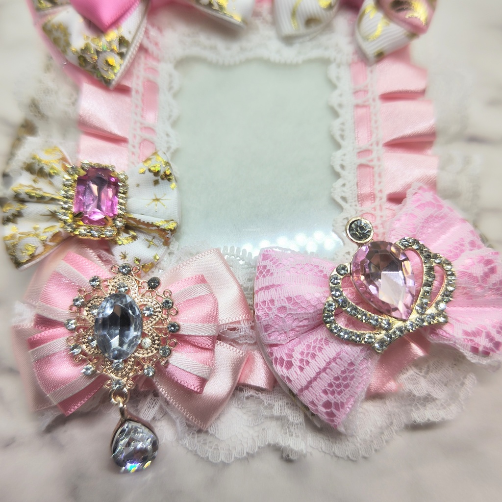 デコケース トレカケース デコ硬質ケース 痛ロゼット ピンク B8サイズ