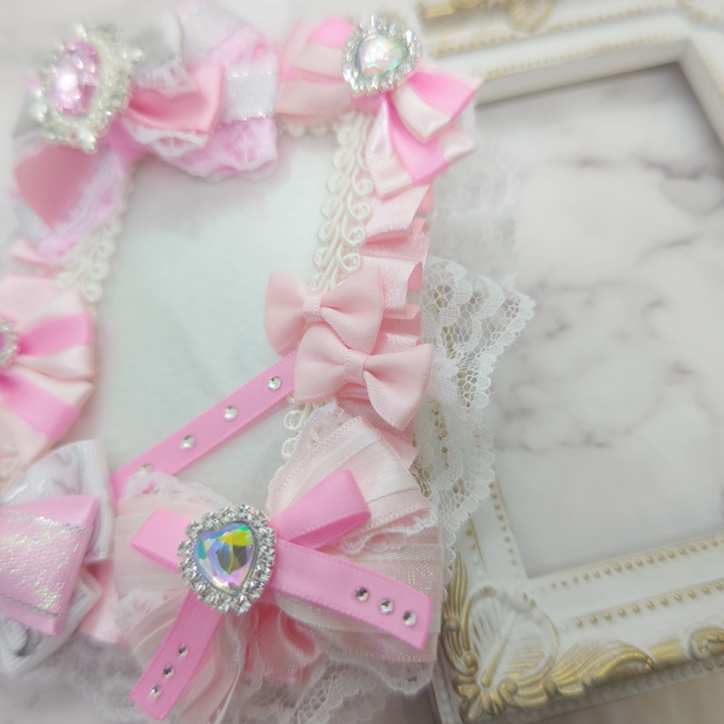 デコケース デコ硬質ケース トレカケース 痛ロゼット B8サイズ ピンク ライトピンク