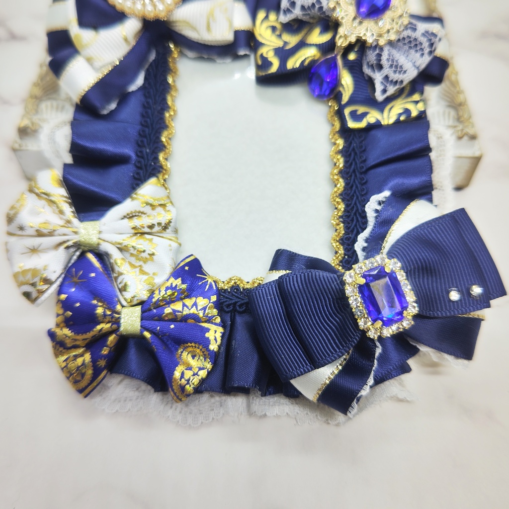 硬質デコケース トレカケース B8サイズ 紺色 ネイビー 痛ロゼット