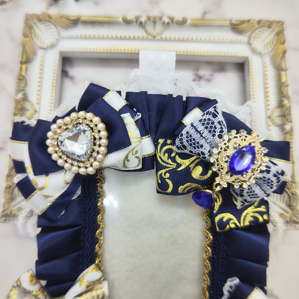 硬質デコケース トレカケース B8サイズ 紺色 ネイビー 痛ロゼット