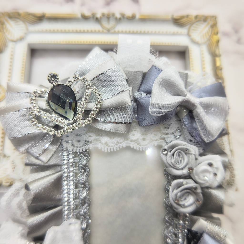 硬質デコケース トレカケース B8サイズ シルバー 銀 グレー