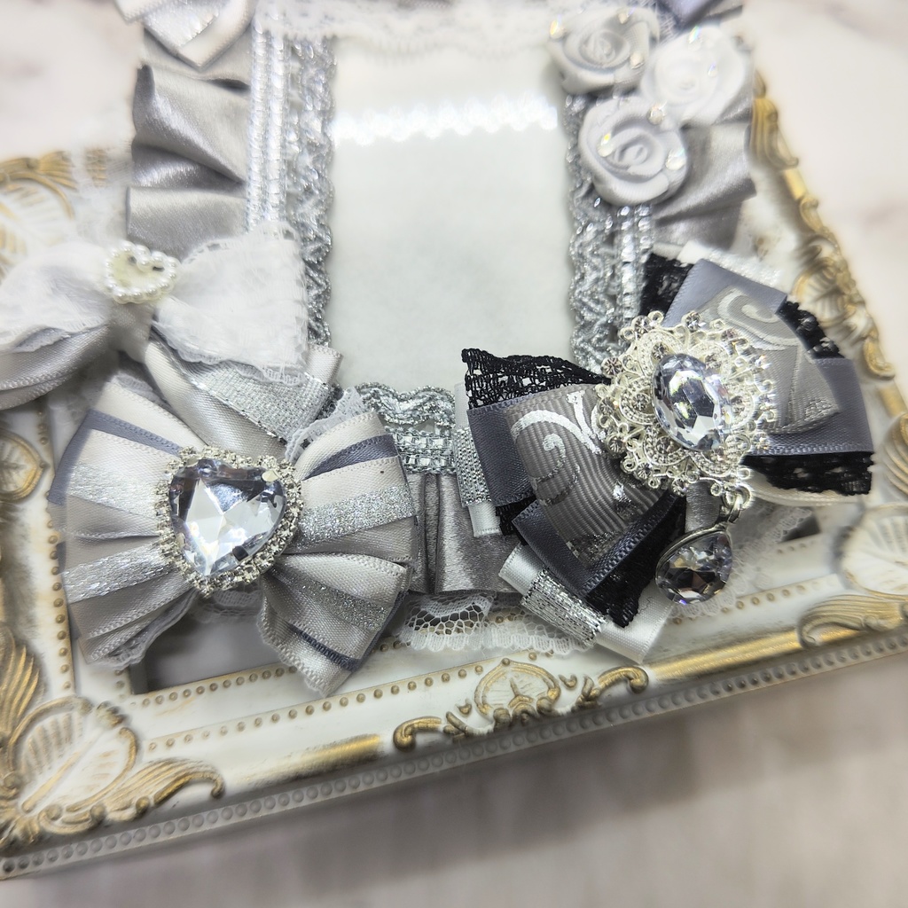 硬質デコケース トレカケース B8サイズ シルバー 銀 グレー