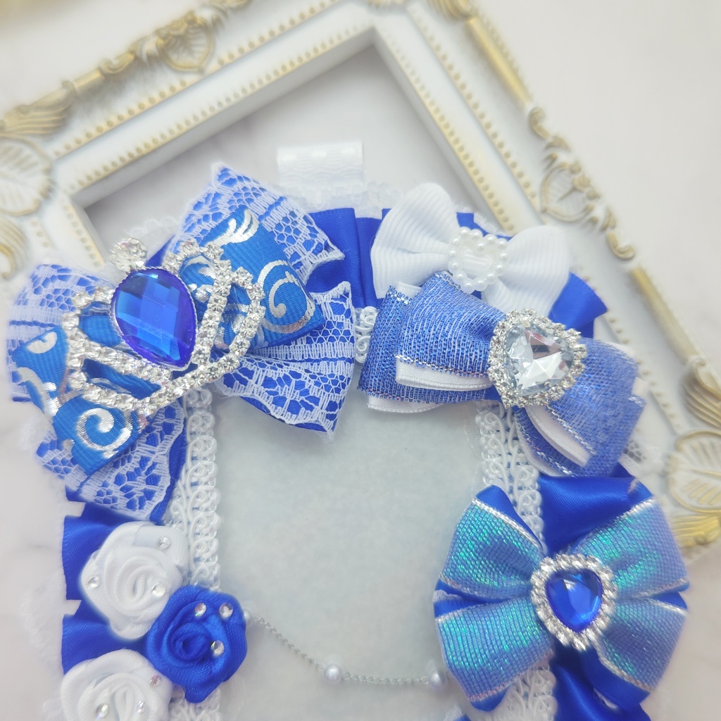 トレカケース 硬質デコケース 青 B8サイズ