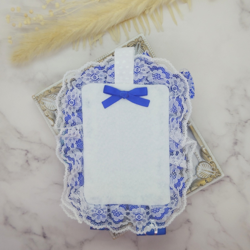 トレカケース 硬質デコケース 青 B8サイズ