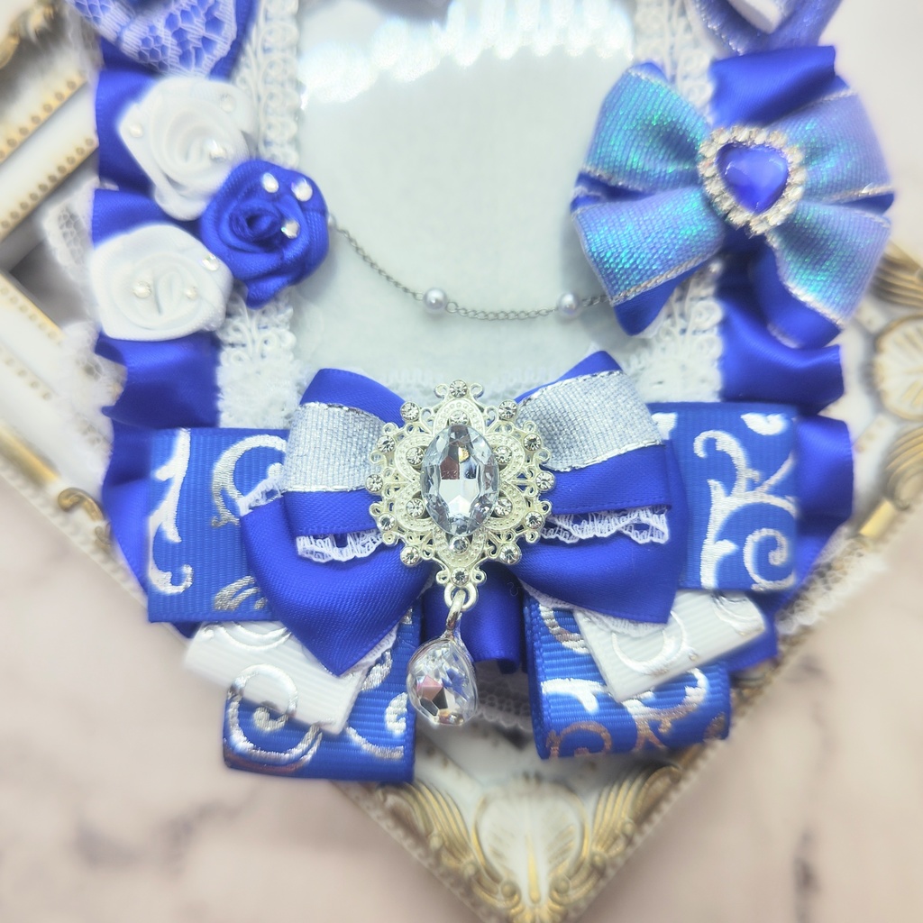 トレカケース 硬質デコケース 青 B8サイズ