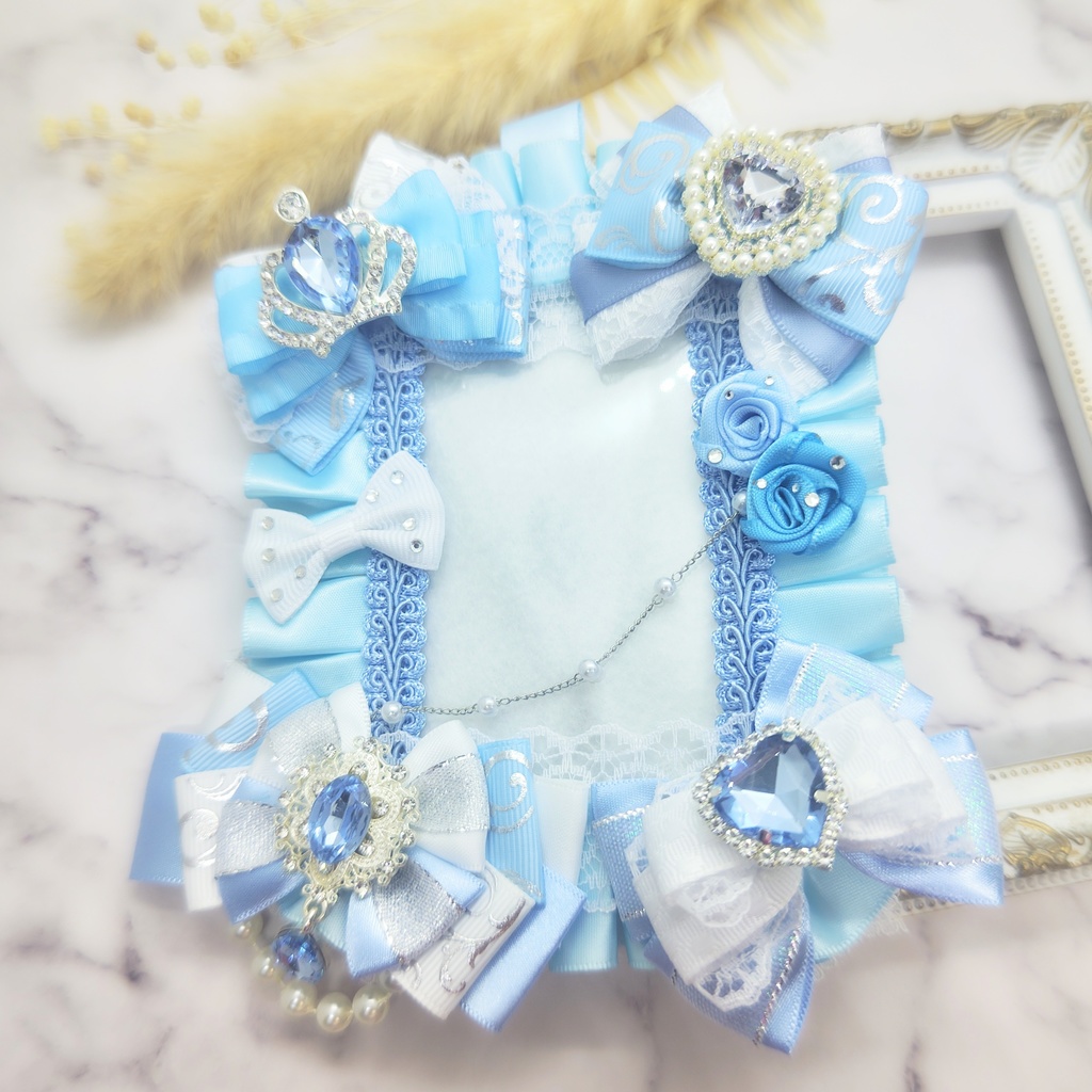 トレカケース 硬質デコケース B8サイズ 水色 ライトブルー