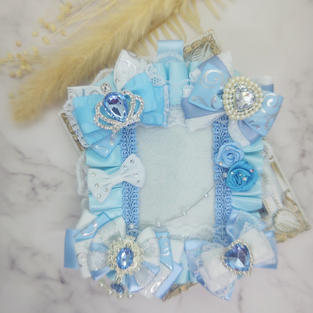 トレカケース 硬質デコケース B8サイズ 水色 ライトブルー