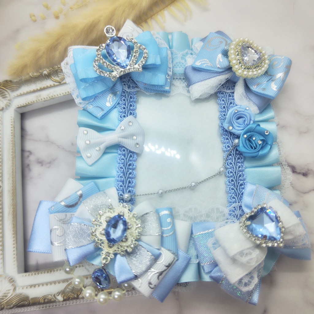 トレカケース 硬質デコケース B8サイズ 水色 ライトブルー