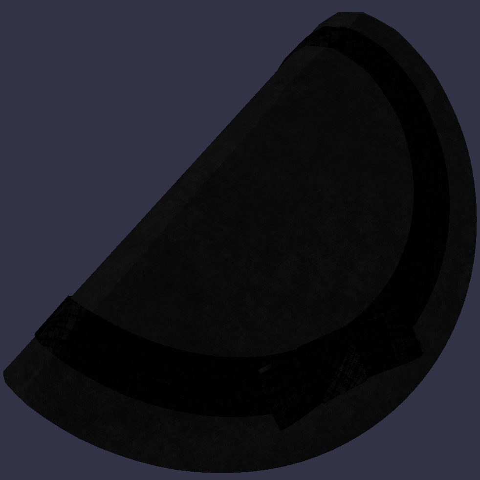 シルクハット風 編み笠