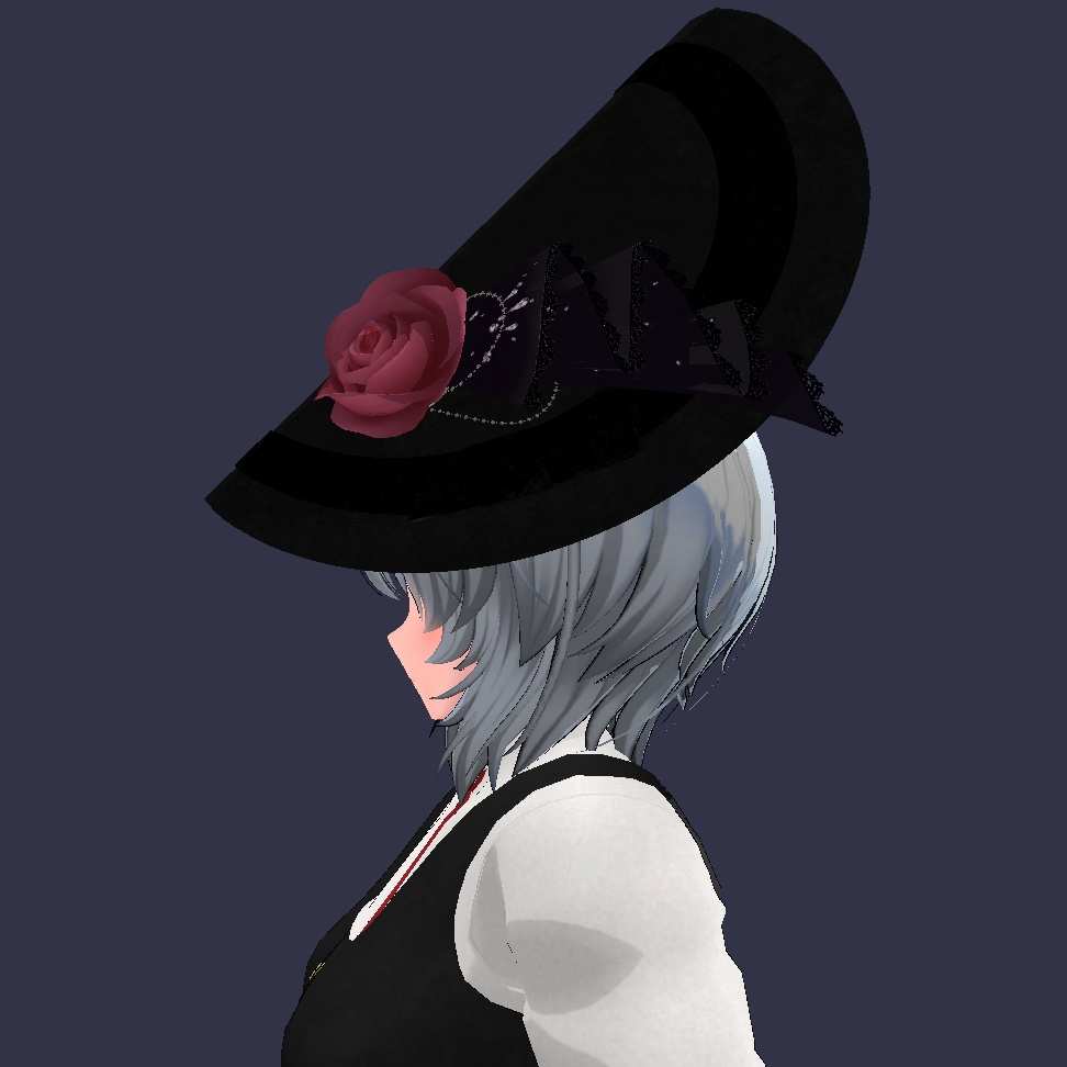 シルクハット風 編み笠