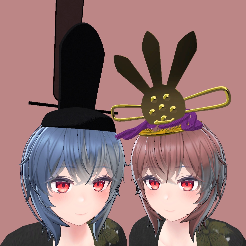 ひなまつり 男雛&女雛 帽子セット