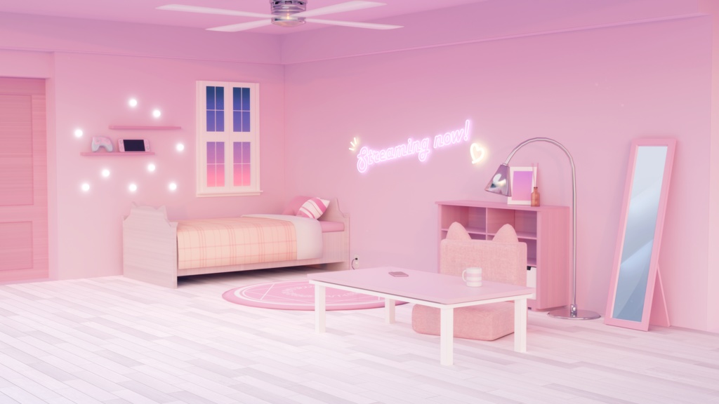 【Vtuberさん向け】Kawaii PINK ROOM