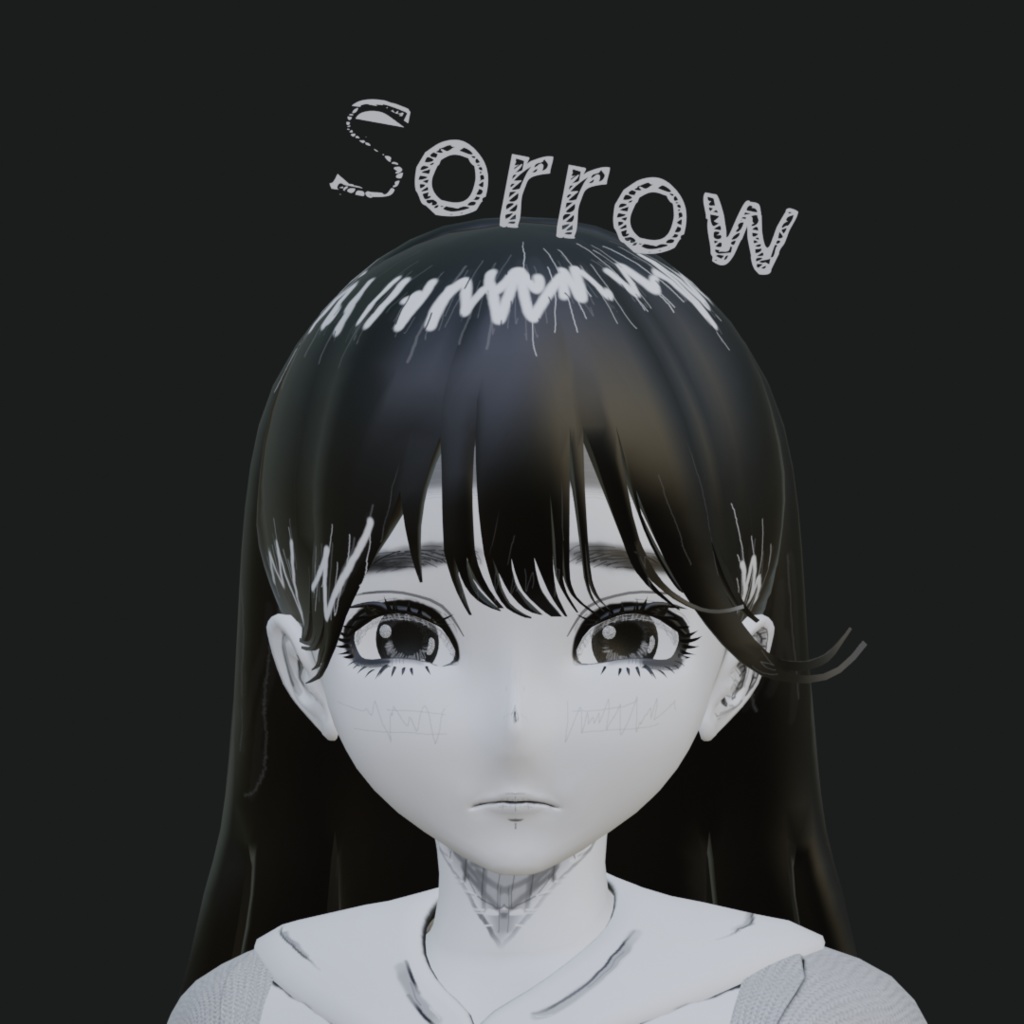 【Manga Style】3Dモデル『Momo』|VRM対応 / Vtuber / アバター向け ※VRChat非推奨