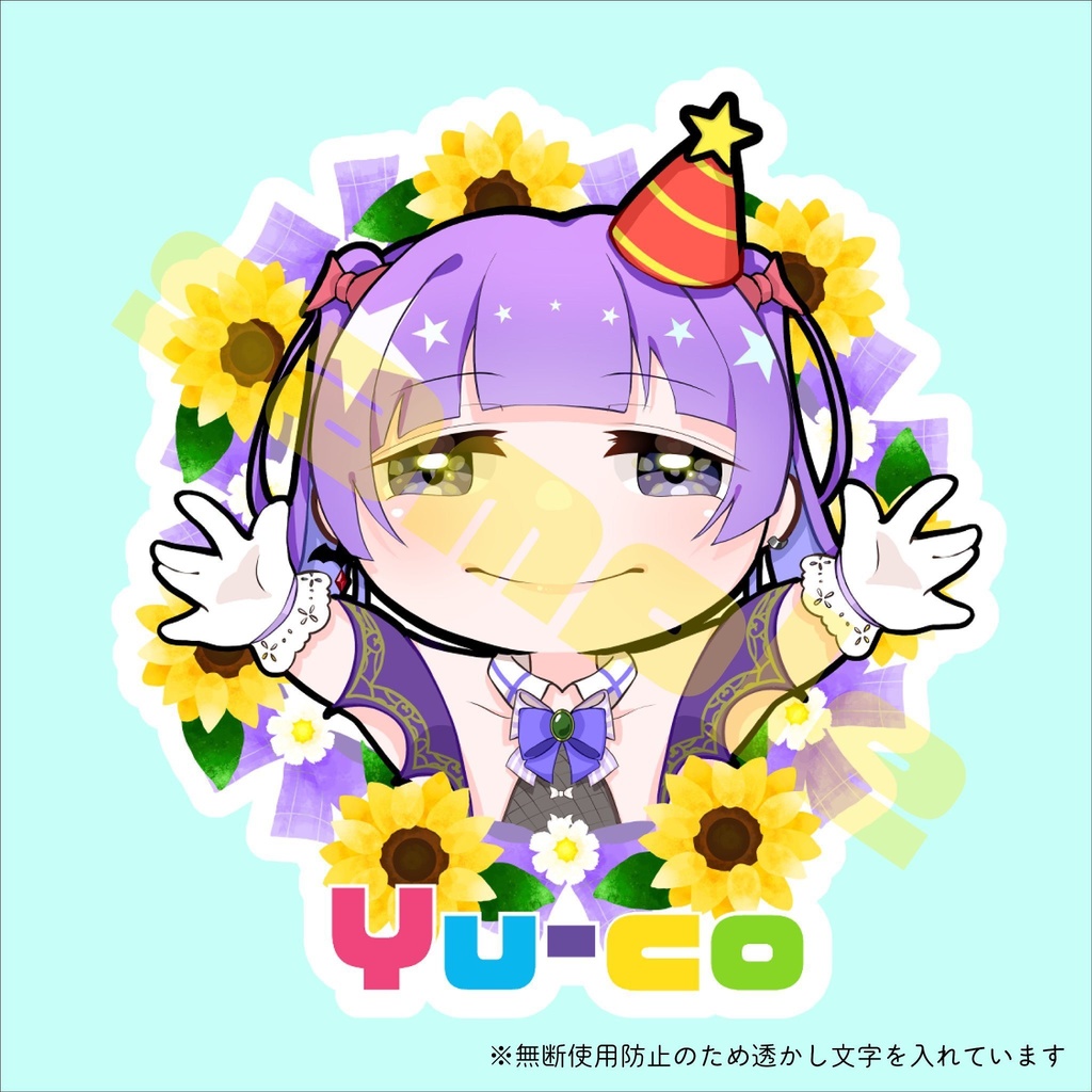 活動1周年＆誕生日記念キーホルダー70×70