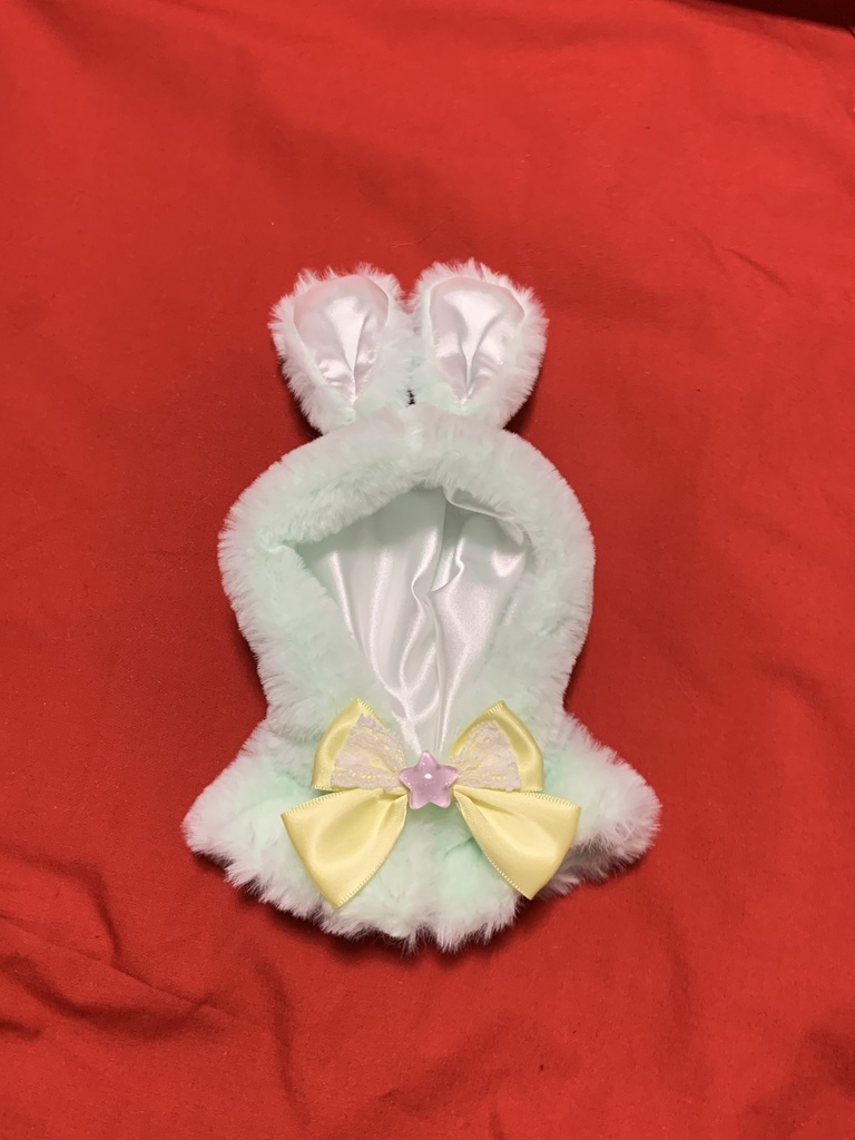 ぬい服🐇（ミントグリーンと星リボン