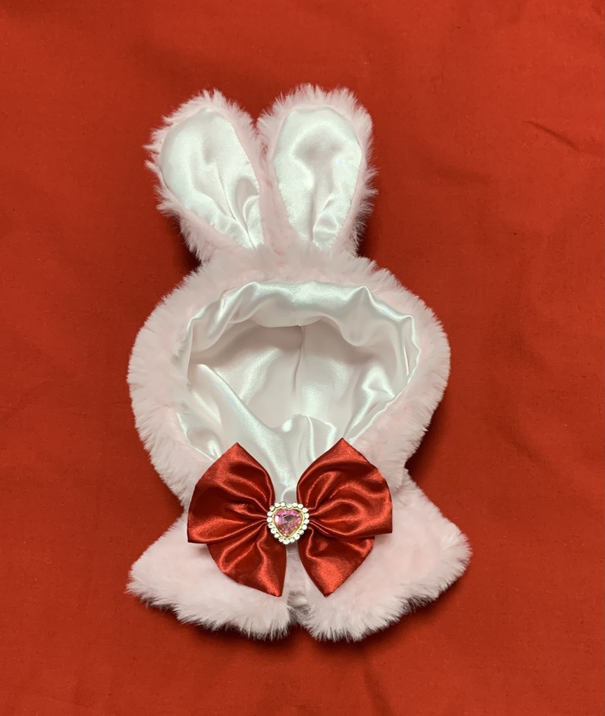 ぬい服🐇桃赤うさぎ
