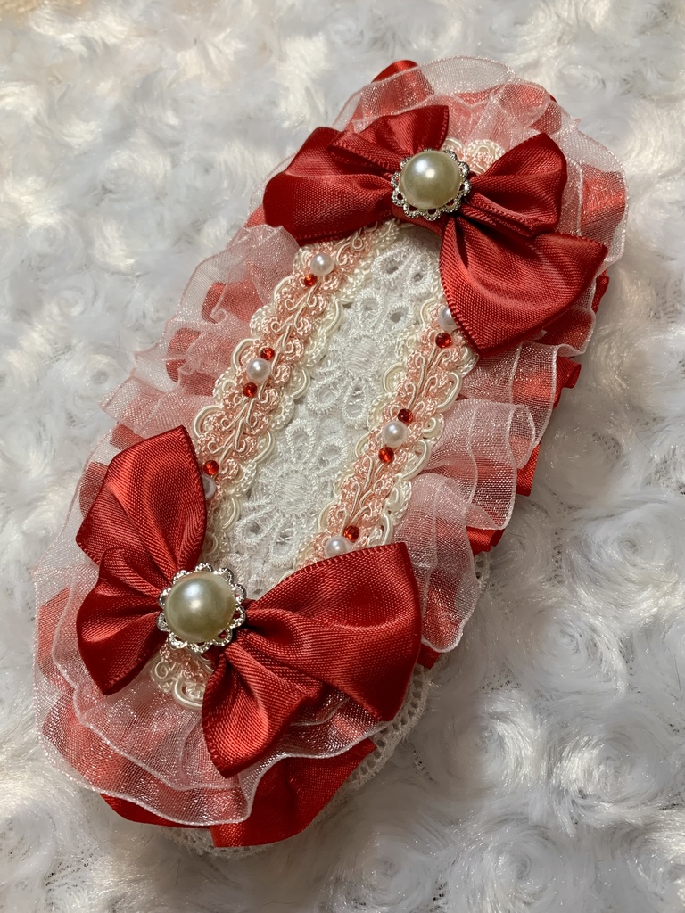 ぬい用ヘッドドレス（パール×シルバー