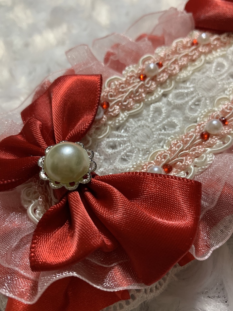 ぬい用ヘッドドレス(パール×シルバー