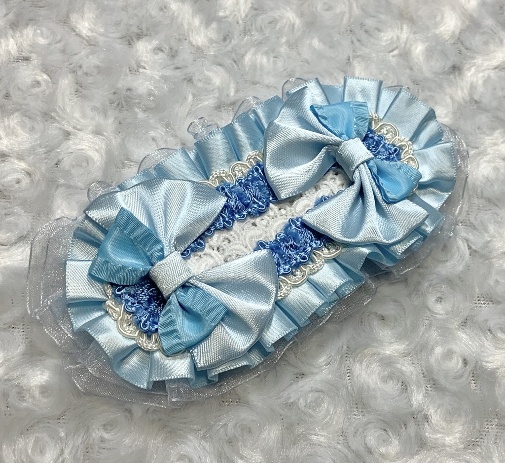 ぬいぐるみ用ヘッドドレス（水色）