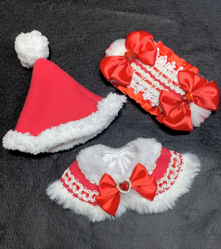 ぬい服クリスマスセット(赤