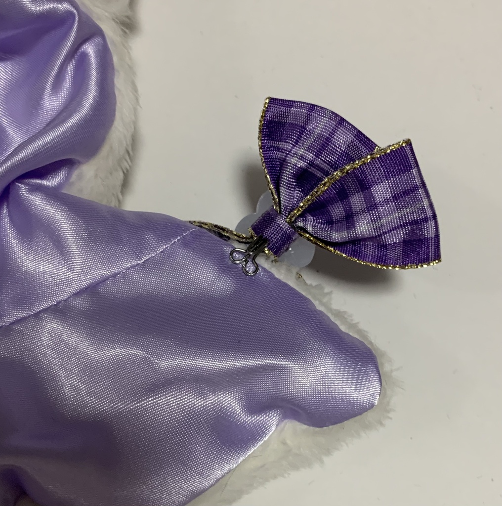 【ぬい服】白ねこケープ💜🤍