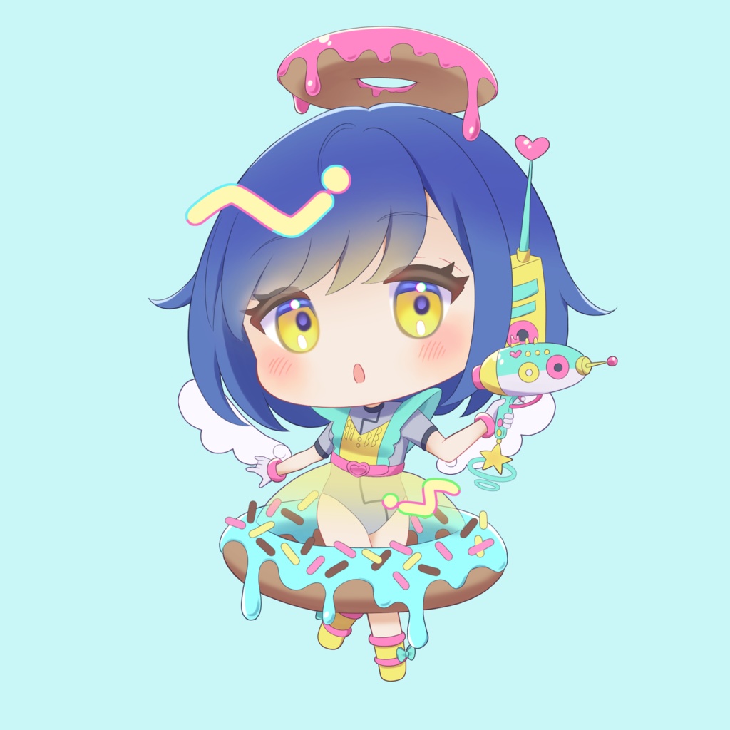Sweets Assortment アクリルキーホルダー　ドーナツちゃん