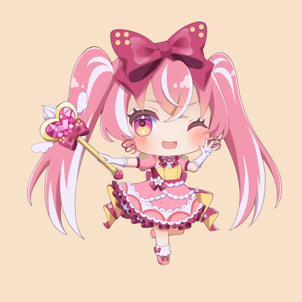 Sweets Assortment アクリルキーホルダー 　ショートケーキちゃん