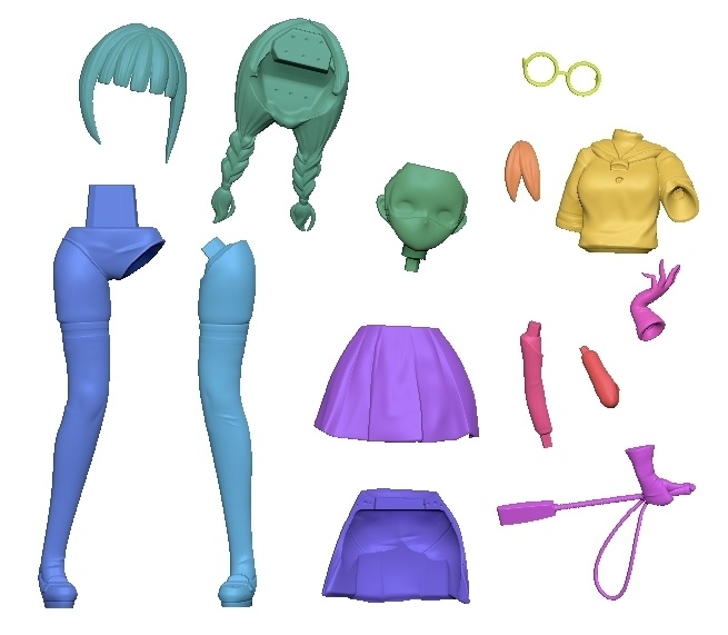 ピチテカーヌ女学院 優等生ちゃん S Ver. 1/8ガレージキット