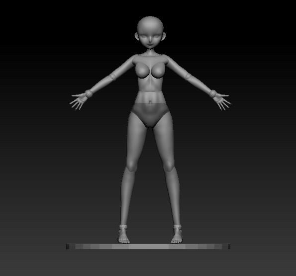 ZBrushフィギュア用素体