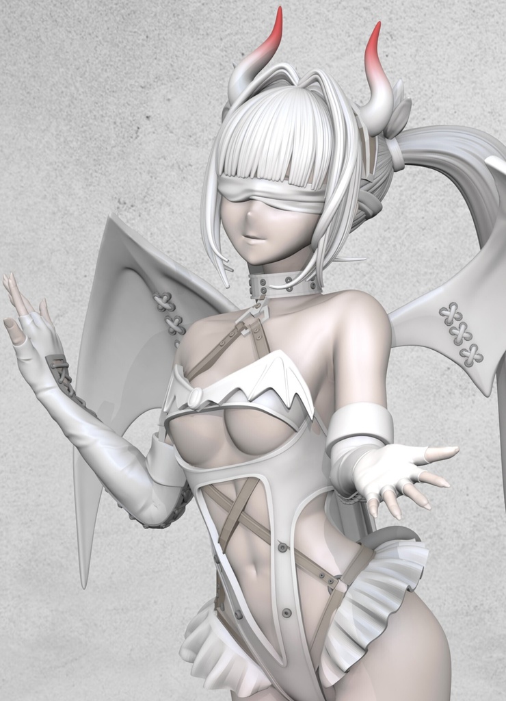 NIKKE ブラン:ホワイトデビル (3Dプリント出力品)