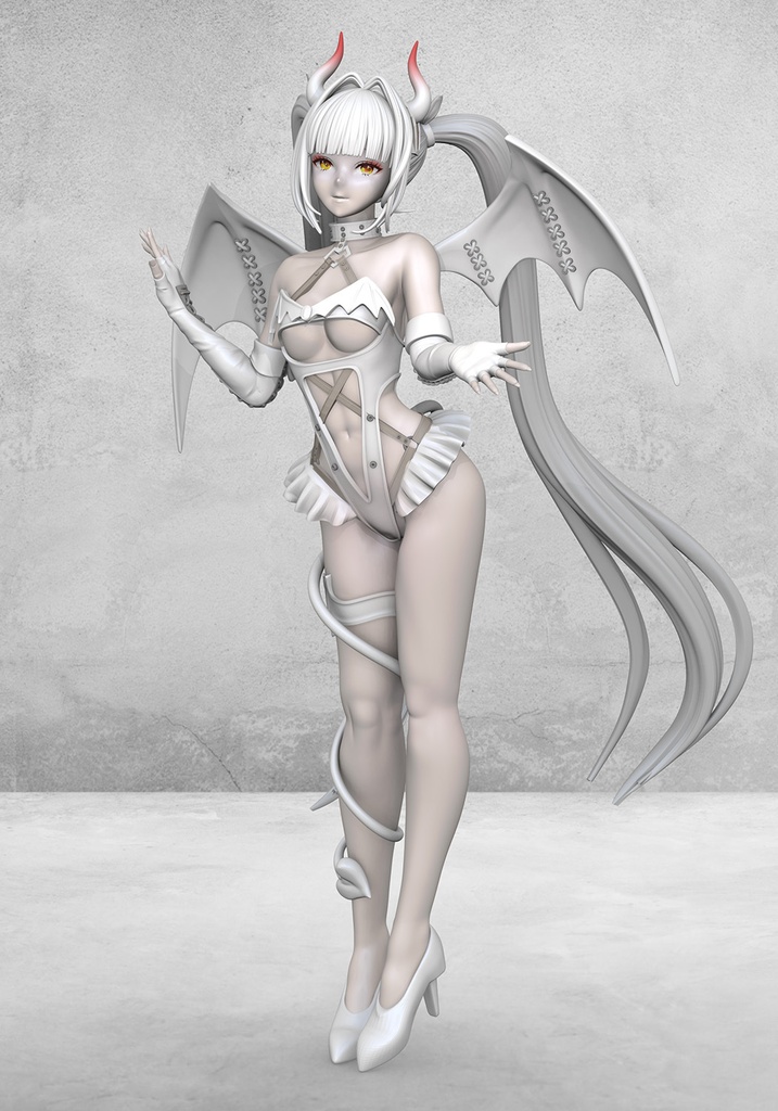 NIKKE ブラン:ホワイトデビル (3Dプリント出力品)