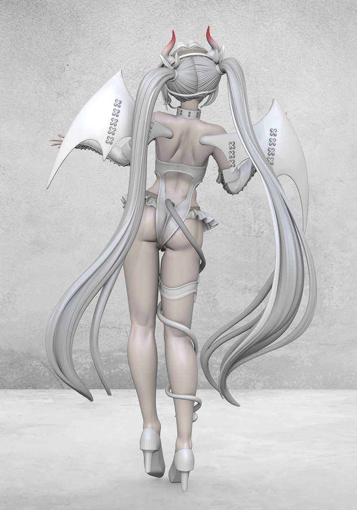 NIKKE ブラン:ホワイトデビル (3Dプリント出力品)