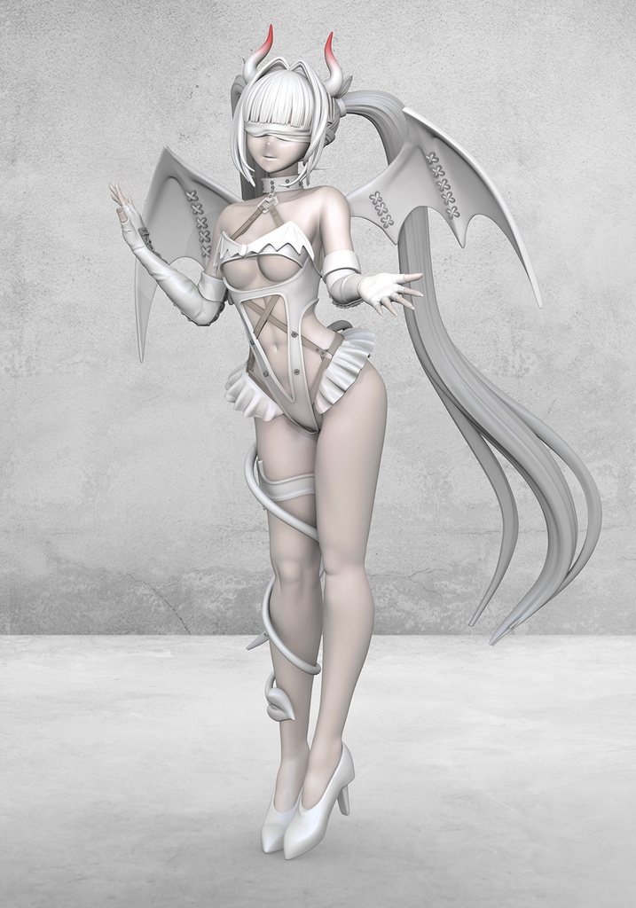 NIKKE ブラン:ホワイトデビル (3Dプリント出力品)