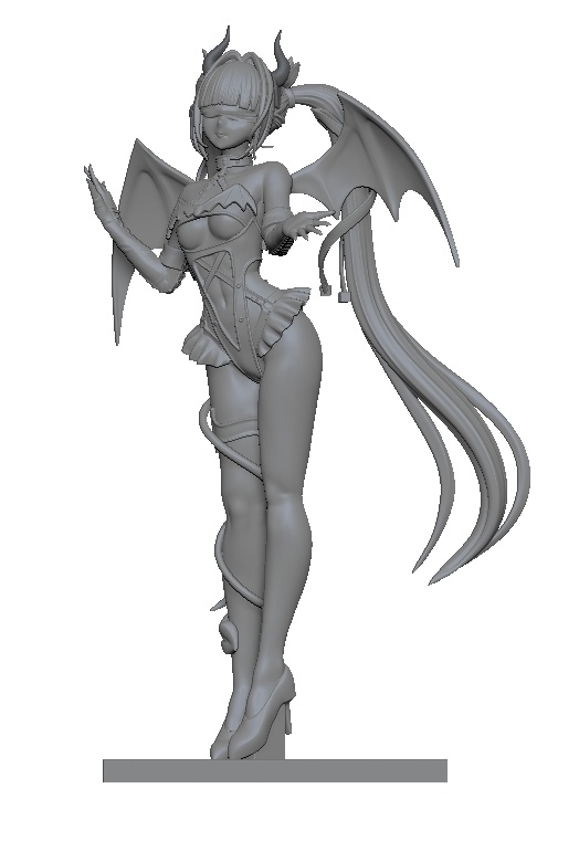 NIKKE ブラン:ホワイトデビル (3Dプリント出力品)