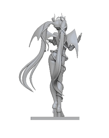 NIKKE ブラン:ホワイトデビル (3Dプリント出力品)