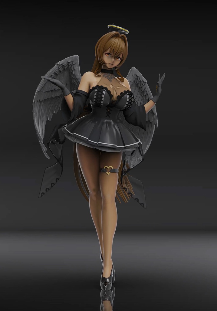 NIKKE ノワール:ブラックエンジェル (3Dプリント出力品)