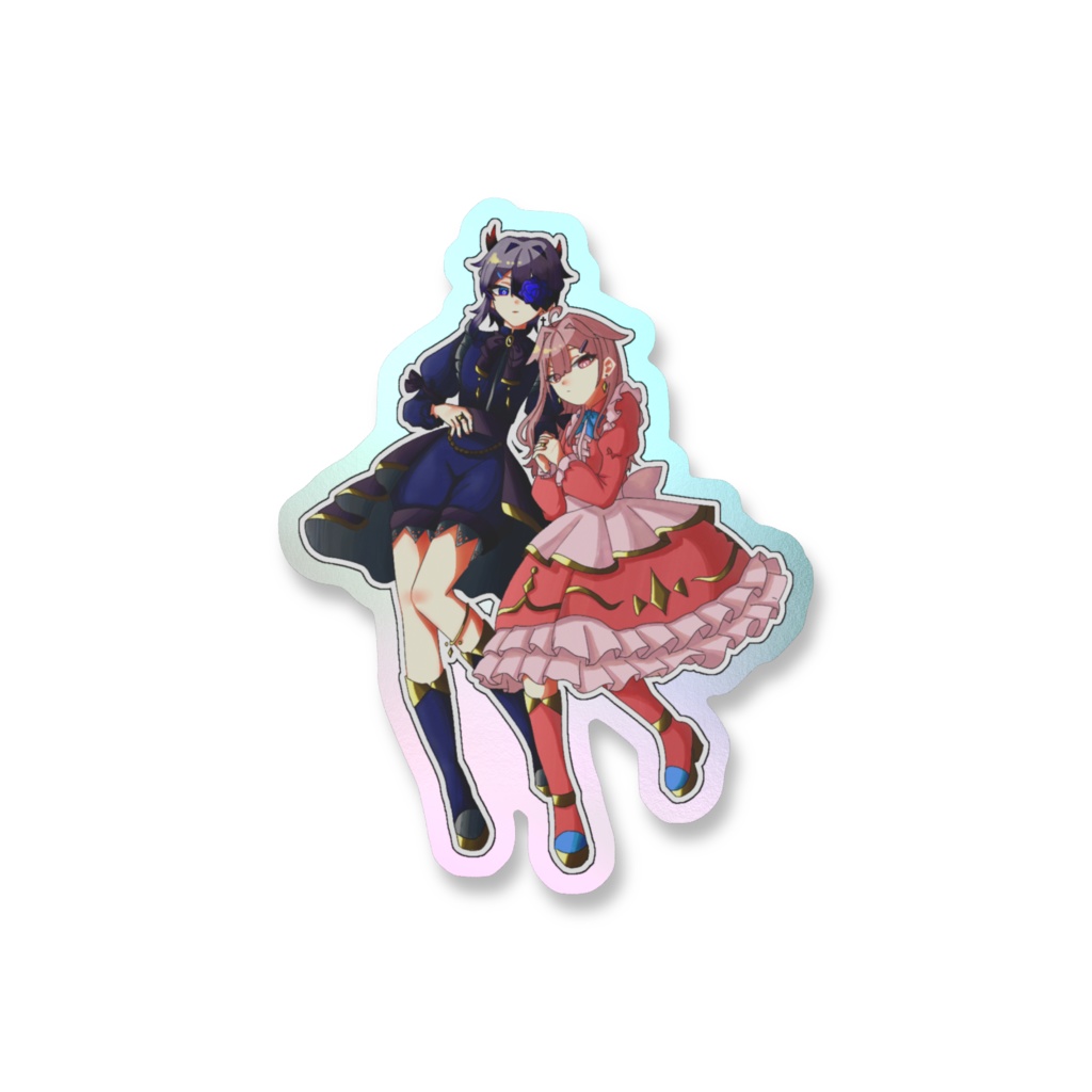 ルナ×ソルのオーロラステッカー