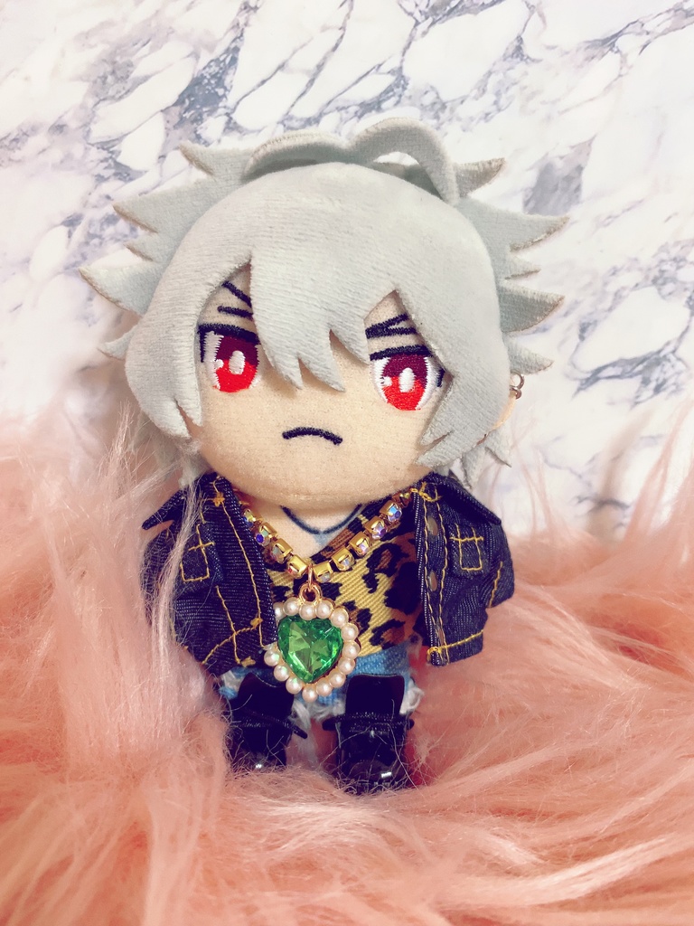 ハートビジューネックレス