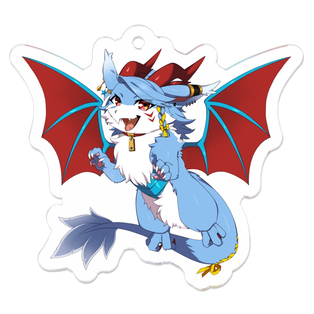 ドラゴン形体アクキー2サイズ展開