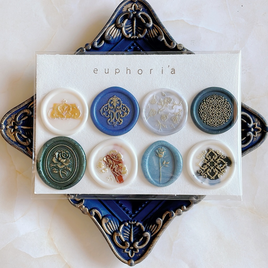 No.755 シーリングスタンプ シール 8枚 アソートセット