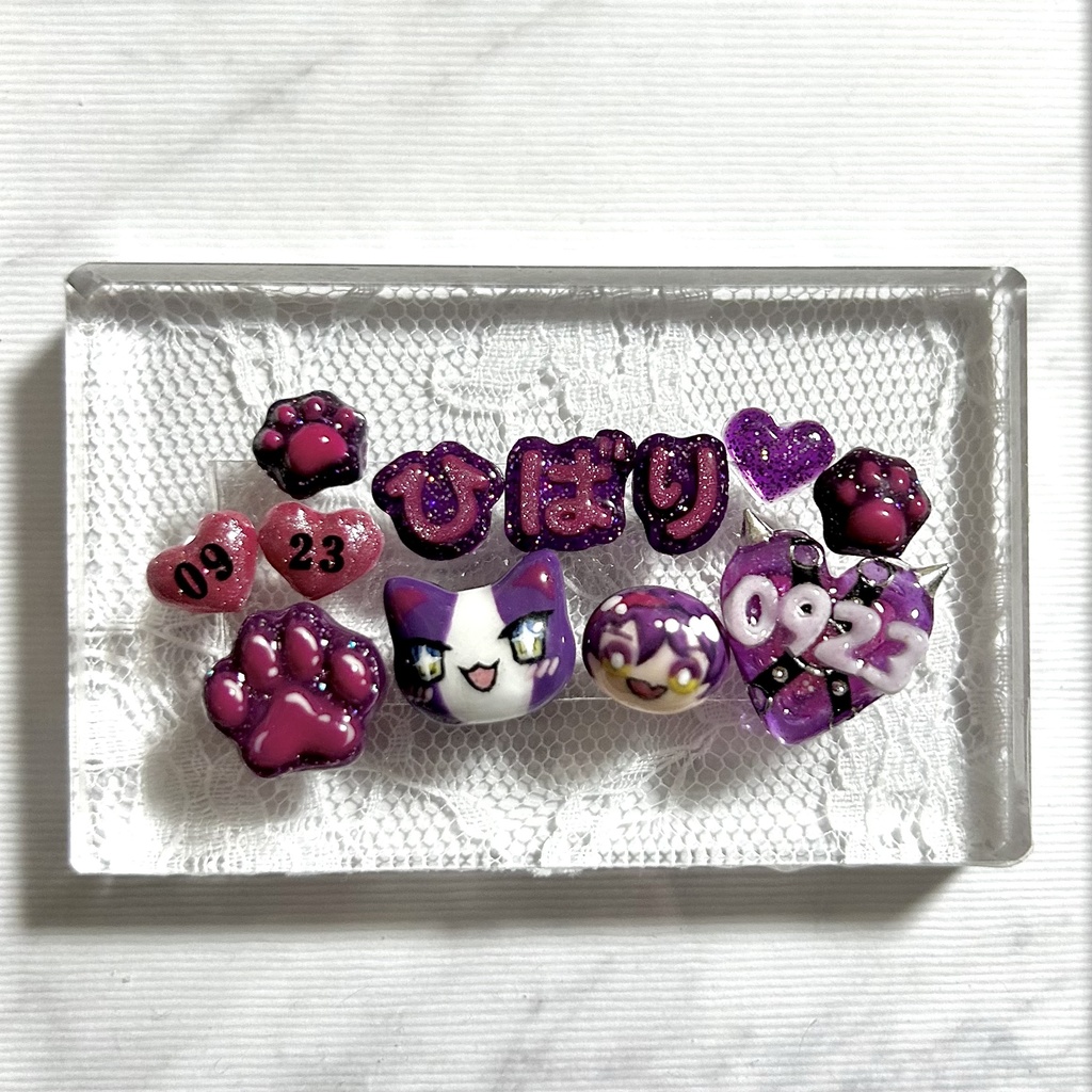 【現品限り】渡会雲雀モチーフネイルパーツセット