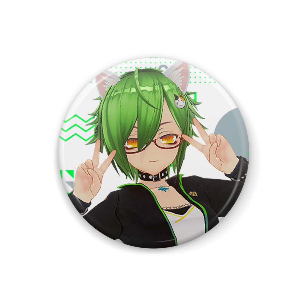 【缶バッジ】灯要かこ 通常服(3D)ver.