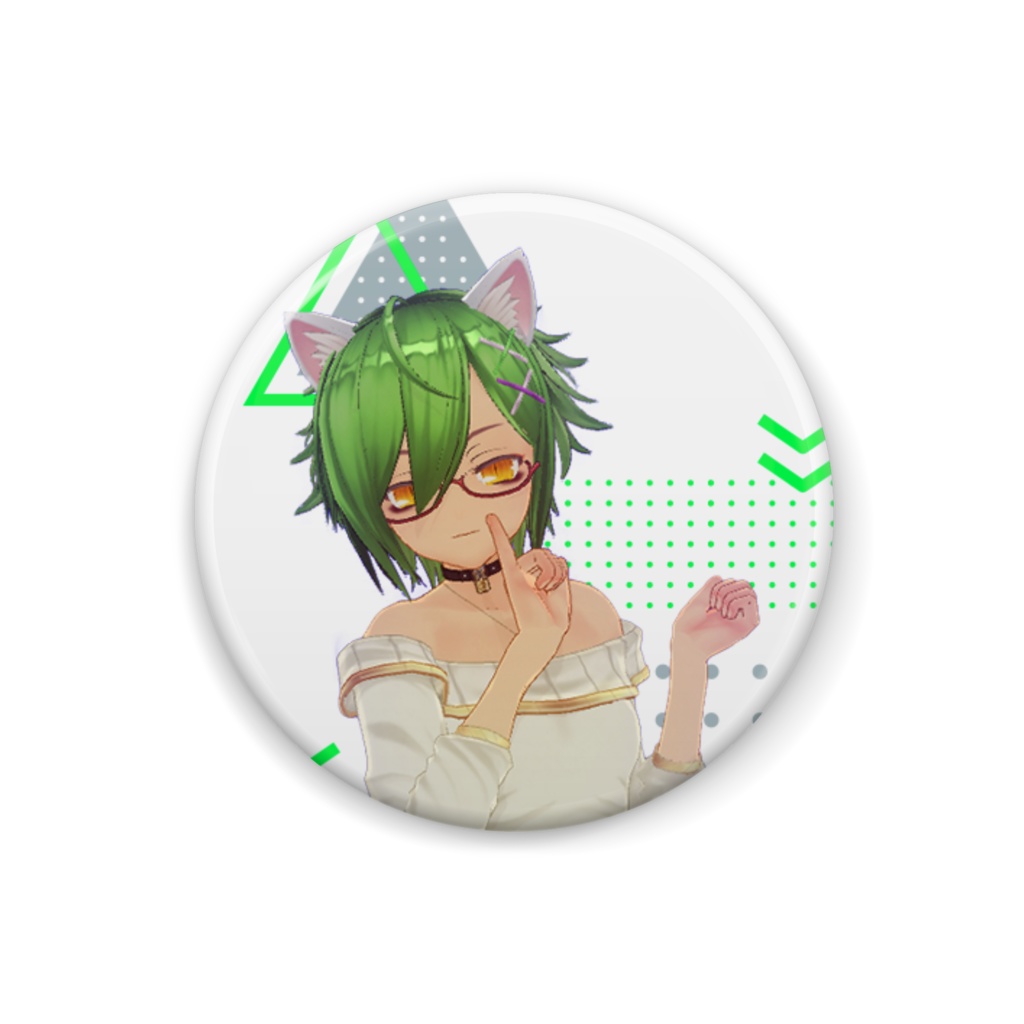 【缶バッジ】灯要かこ 私服(3D)ver.①